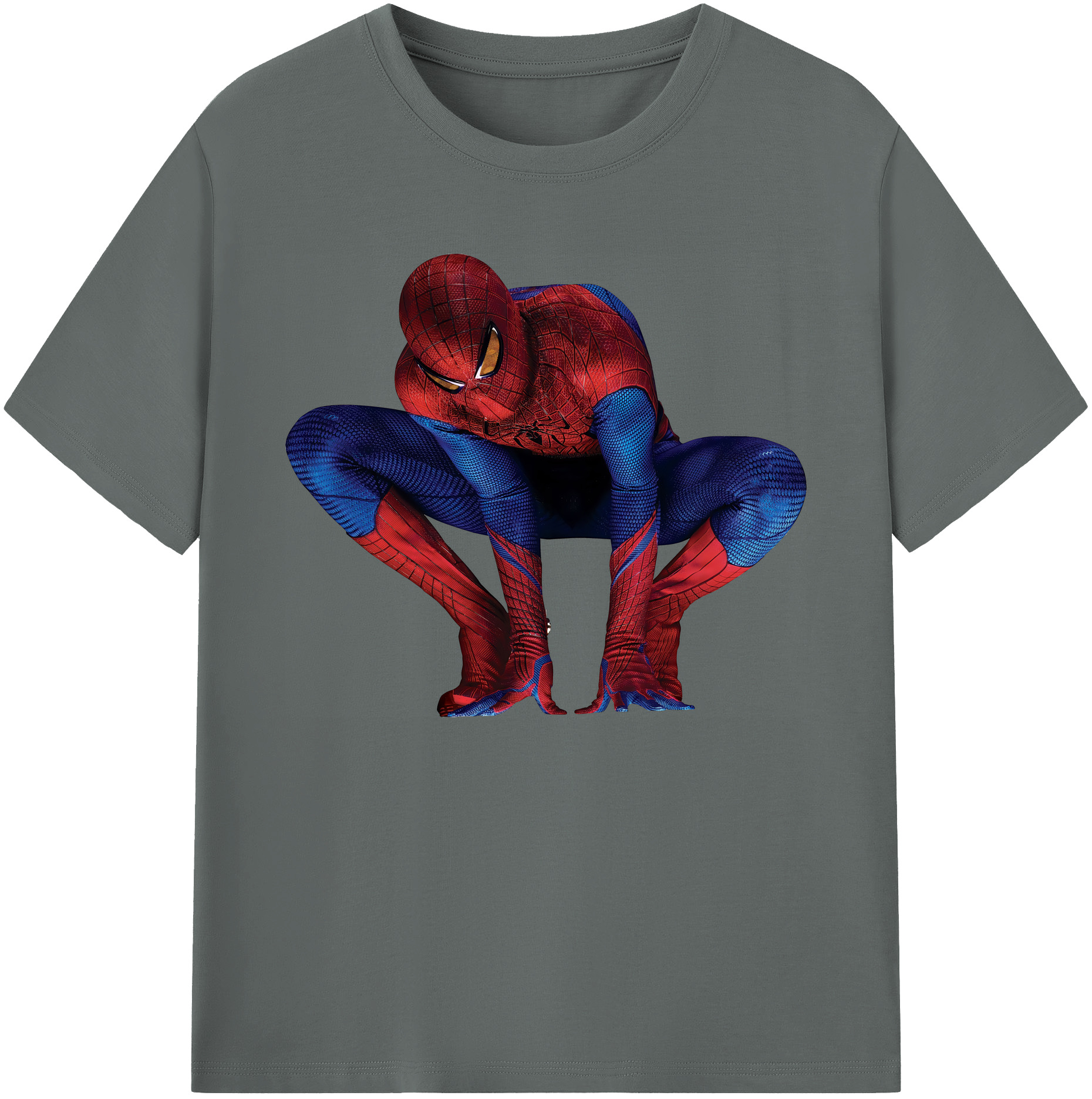 （画像用） Spider Man スパイダーマン 綿100％ メンズ半袖Tシャツ｜肌触りやわらか＆通気性